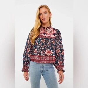 Farm Rio Ainika Charm Floral Top